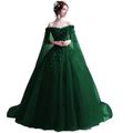 LEJY Women's Off The Shoulder Dress Masquerade Ball Gowns Prom Dress 2019