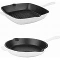 Berghoff Neo Cast Iron 2-Pc. Cookware Set | White | One Size | Cookware Cookware Sets | Oven Safe