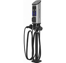 Semaconnect Series 8 Dual Retail Unit With Pedestal Mount Cellular 48A 11.5Kw With Credit Card Reader - EV Chargers - SC848-Full1-P - At Bulbs.Com