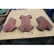 Ludowici Reclaimed Imperial Closed Shingle 2 Hip - 1 Ridge Terminal Roofing Tile