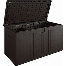 Coscoproducts COSCO Large 150 Gallon Outdoor Storage Box, Dark Brown