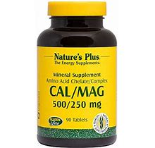 Naturesplus Cal/Mag - 500 Mg Calcium & 250 Mg Magnesium, 90 Vegetarian Tablets - Teeth And Bone Support Supplement, Promotes Heart Health, Natural Energy - Gluten-Free - 90 Servings