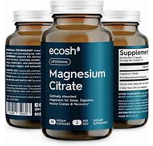 Liposomal Magnesium Citrate Capsules - High Absorption 90 Count (Pack Of 1)