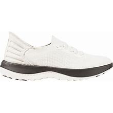 L.L.Bean | Women's Freeport Slip-On Shoes, Lace-Up Star White/Frost Gray 8.5 M(B)