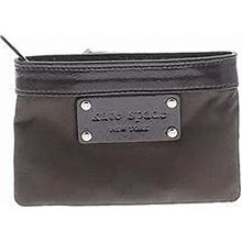 Kate Spade New York Coin Purse: Pebbled Brown Graphic Bags