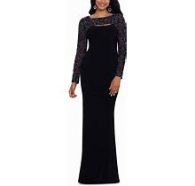 Betsy & Adam Womens Cut-Out Long Formal Evening Dress Gown Petites BHFO 7771