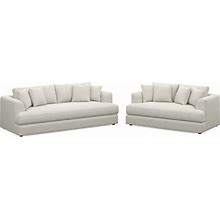 Ridley Foam Comfort Sofa And Loveseat Set - Living Large White