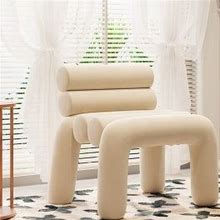 Beige Velvet Accent Chair Upholstery Horizontal Channeled For Living Room