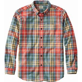 Men's Scotch Plaid Flannel Shirt, Traditional Fit Washed Buchanan Medium | L.L.Bean
