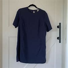Asos Dresses | Asos Navy Blue Summer Dress W/ Pockets | Color: Blue | Size: 8
