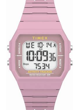 Women's Timex 40mm Step & Activity Tracking Silicone Strap Pink Watch TW5M55800