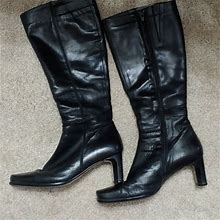Nine West Shoes | Ladies Leather Boots | Color: Black | Size: 7