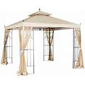 Replacement Canopy For 10 X 10 ft Arrow Gazebo Outdoor Patio Fabric Hampton Bay