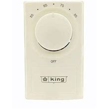 King Electric White Non-Programmable Thermostat In Brown | 4.75 H X 2.88 W In | Wayfair Cf21289b80b510141b75f5f446d29947