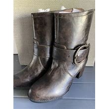 Maurices Size 9 Jaina Buckle Ankle Wrap Heeled Boots