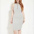 Forever 21 Dresses | Grey High Neck Tank Dress | Color: Gray | Size: 2X