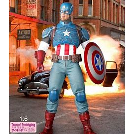Captain America Marvel 12" Action Figure Crazy Toys Real Clothes