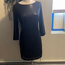 Tadashi Shoji Dresses | Tadashi Black Sequin Dress | Color: Black | Size: 12P