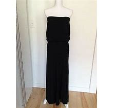 Women's Katayone Adeli Black Bandeau Style Full Length Dress Size 4.