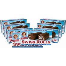Little Debbie Swiss Rolls, 96 Twin-Wrapped Cake Rolls (8 Boxes)