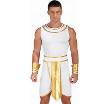 US Sexy Men Costume Grecian Toga Halloween Fancy Dress Warrior Cosplay Outfits