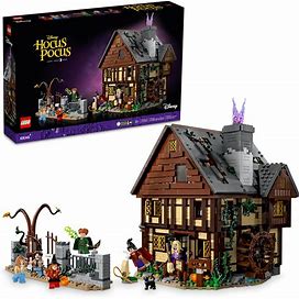 LEGO Ideas Disney Hocus Pocus: The Sanderson Sisters' Cottage Collectible Building Set, Unique Gift Idea For Adults And Fans Of Disney Movie Hocus