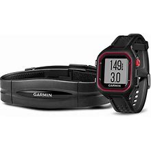 Garmin Forerunner 25 HR Watch W/Heart Rate Blk/Red LG