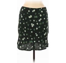ASOS Casual Skirt: Green Floral Bottoms - Women's Size 8 Tall