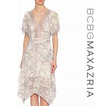 Bcbgmaxazria Dresses | Bcbgmaxazria Darielle Dress Lace Layered 8 Nwt | Color: Gray/White | Size: 8