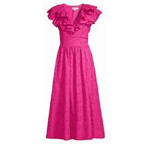 Ted Baker Women's Mirza Eyelet Lace Midi-Dress - Bright Pink - Size 2