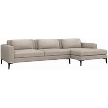 Multi Color Sectional - Interlude Izzy 126.5" Wide Sofa & Chaise Chenille/Upholstery | 32.5 H X 126.5 W X 65 D In | Wayfair