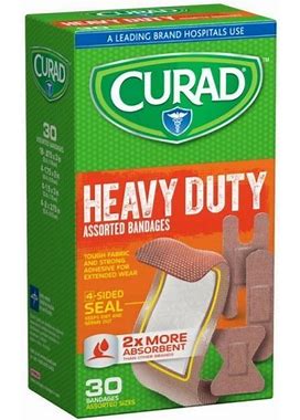 Curad Extreme Hold, Assorted Sizes, 30 Count