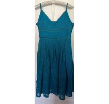 Lace Crochet Lined Adjustable Strap Summer Dress Size Xl