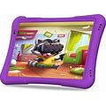 PRITOM 10 Inch Kids Tablet Android 12 Tabletas 32GB, Quad-Core, 6000Mah, Large HD IPS Display, Wifi 6, Dual Camera, Bluetooth, Toddler Tablet For