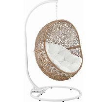 Encase Outdoor Patio Rattan Swing Chair - East End Imports EEI-6262-CAP-WHI