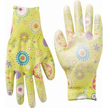 Women's Patterned Gardening Gloves - Yellow/Gold MED - Duluth Trading Company