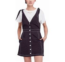 Free People Womens London Town Overall Mini Dress