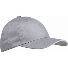 Big Accessories BX001 6-Panel Brushed Twill Unstructured Cap In Light Grey | Cotton