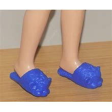 Barbie Sis Stacie Blue Lamb Slippers Shoes Fit Mary Kate Curvy