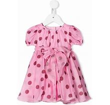 Dolce & Gabbana Kids Polka Dot Print Mini Dress - Pink
