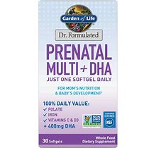 Garden Of Life Dr. Formulated Prenatal Multi + DHA Softgels - 30Ct