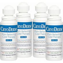 Cryoderm D-Roll-On-3Oz-4 Cold Roll-On 3 Oz. (Pack Of 4)