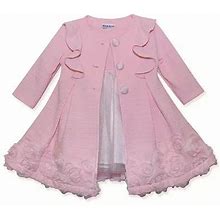 Blueberi Boulevard Baby Girls Sleeveless 2-Pc. Dress Set | Pink | Regular 3-6 Months | Dresses Dress Sets