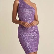 Venus Dresses | Purple Sequin Dress | Color: Purple | Size: M