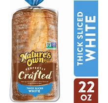 Nature's Own Perfectly Crafted White Bread, Thick Sliced Non-GMO Sandwich Bread, 22 Oz Loaf - 22 Oz