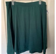 Old Navy Skirts | Nwt Old Navy Green Skater Skirt, Size Large Tall | Color: Green | Size: Large Tall