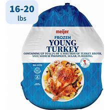 Meijer Frozen Young Turkey 16-20 Lbs