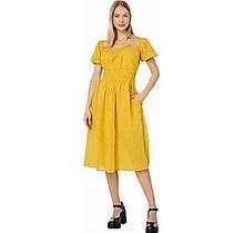 Caroline Midi Dress (Gold) Womens Clothing