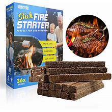 Fire Starters Sticks Natural Pine Fire Starters For Campfires Fireplace Grill Wood Pellet Stove Chimney Fire Pit BBQ Smoker W/10 Min Burning Time