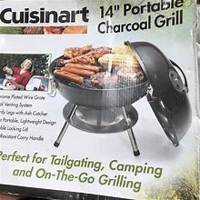 Cuisinart 14 Inch Portable Charcoal Gril - New Sports & Outdoors | Color: Black